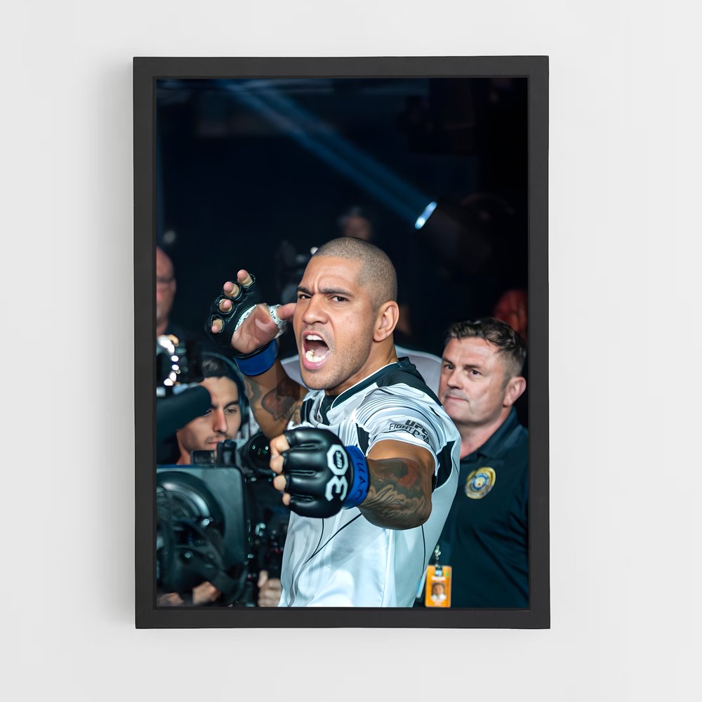 Poster Alex pereira enflammer – affiche MMA (vue 2)